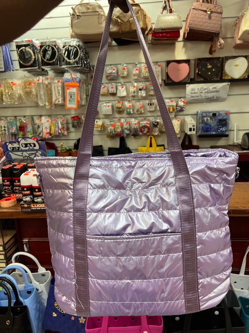 Cloud Carry Large Quilted Puffer Tote Bag A-058