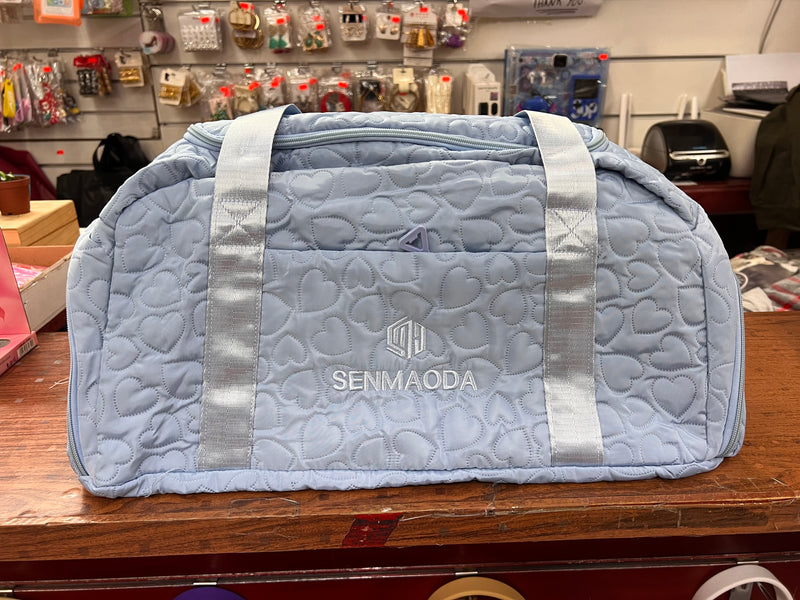 SENMAODA Heart Quilted Weekend Duffel Bag A-057