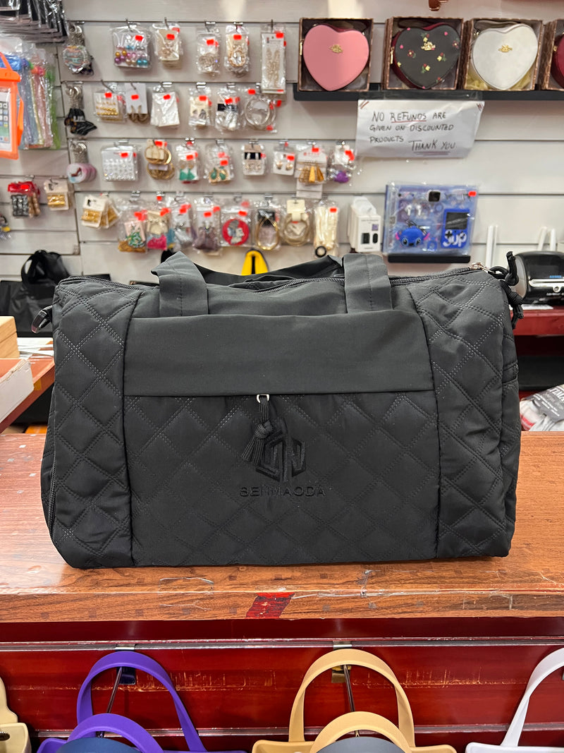 SENMAODA Luxe Quilted Weekend Duffel Bag A-059