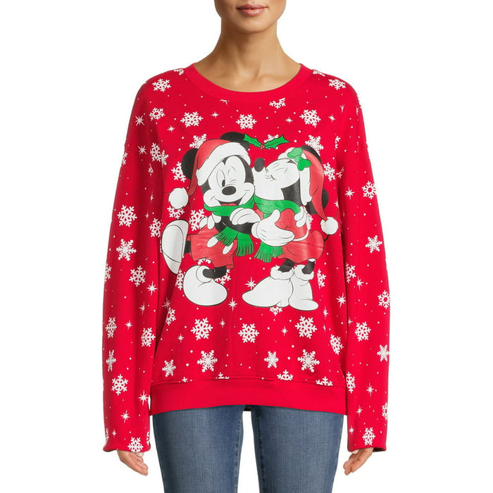 Mickey & Minnie Juniors' Graphic Sweatshirt