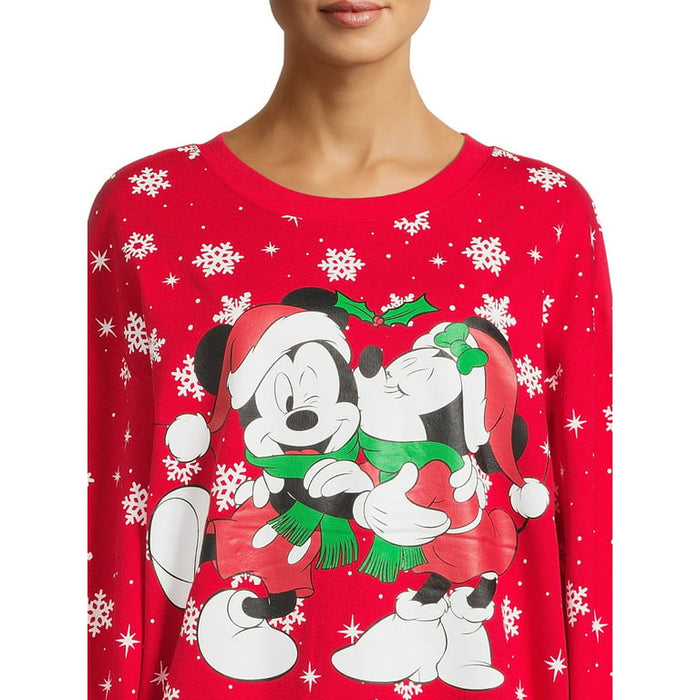 Mickey & Minnie Juniors' Graphic Sweatshirt