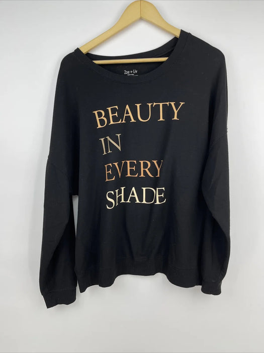 Zoe & Liv Women's  "Beauty In Every Shade" Sweatshirts