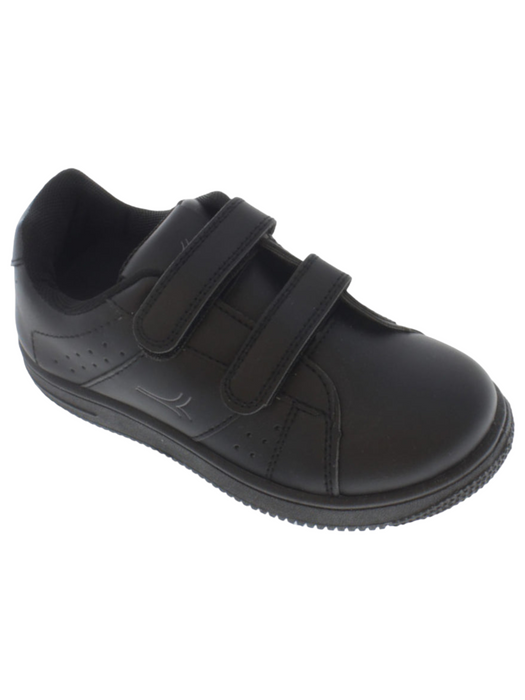 Unisex Kids Double-Velcro-Strap Perforated School Shoes