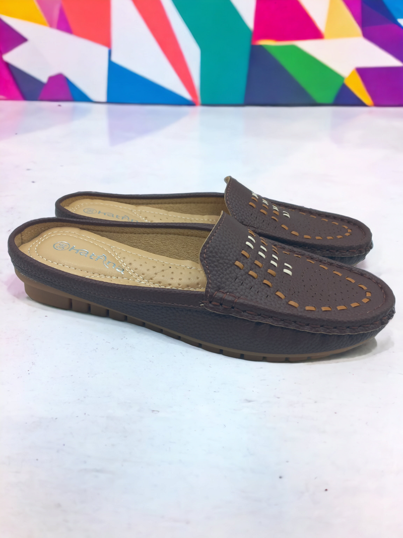 Ladies Stitch-top Design Mules (38/7, 41/10, 42/11)