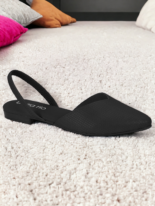 Beira Rio Ladies Comfort Mini-Heel Slingback Closed-Toe Shoes