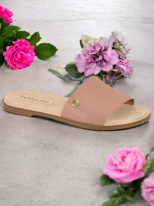 Beira Rio Ladies Comfort Golden-Stud Slides (Only Size 41/10)