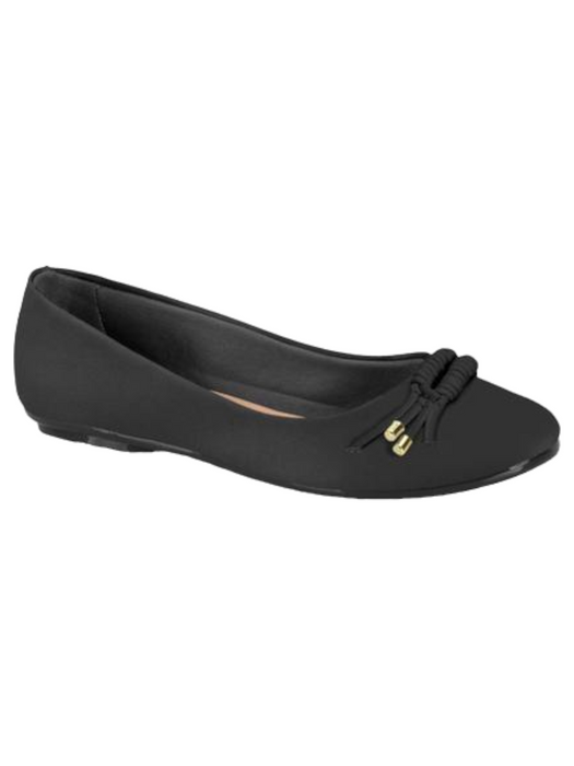 Moleca Ladies Comfort Gold-Tipped-Decor Mini-Heel Whole Shoes