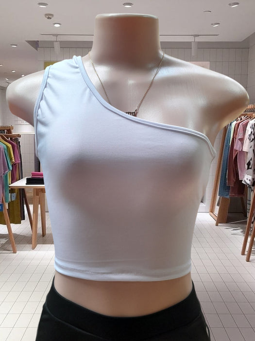 Volaré Fashion One Shoulder Crop Top