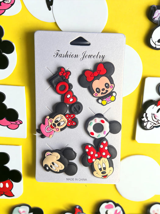 Shoes Charms for Crocs Disney Mickey and Minnie mouse Set 6 Pcs Collectibles