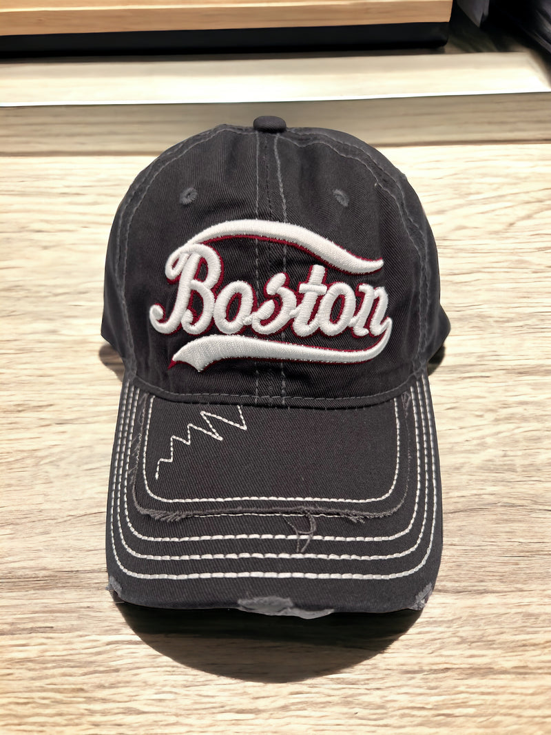 Boston Street Stitched Design Caps