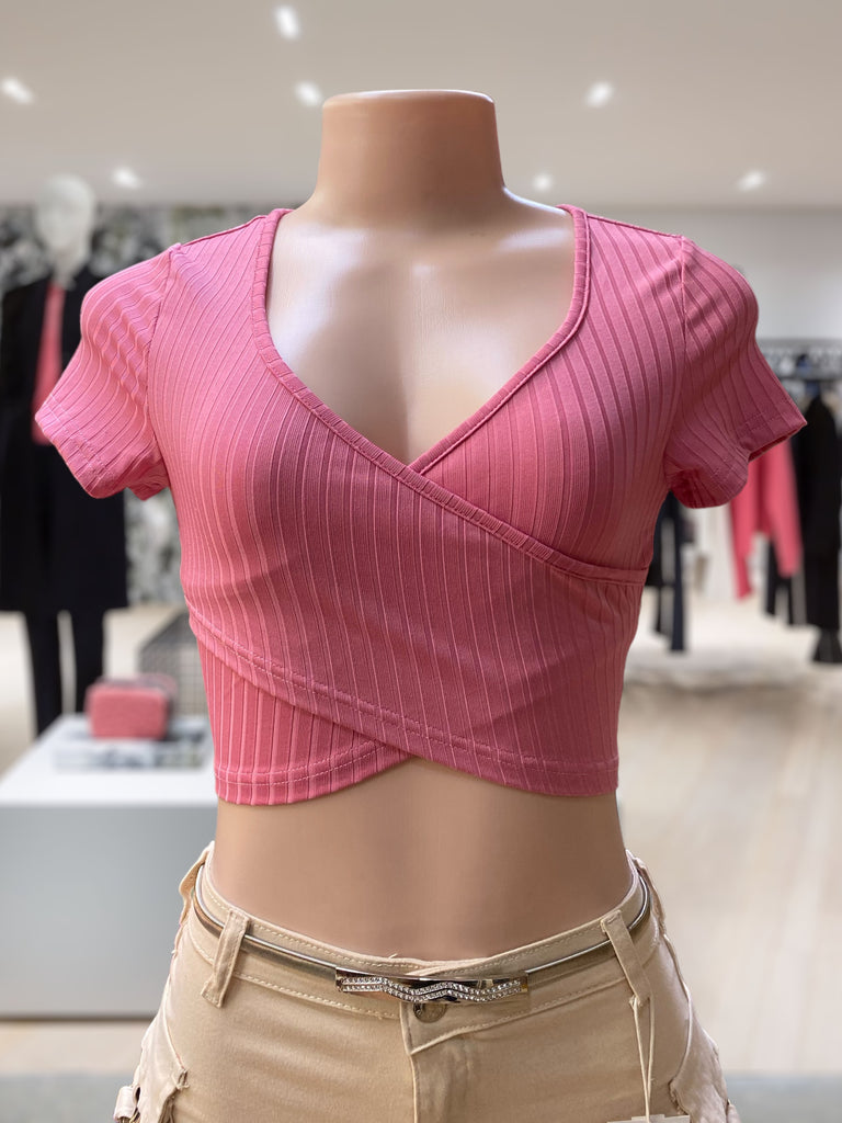 Hollister wrap crop top shop
