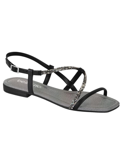 Beira Rio Ladies Comfort Glittery Strap Sandals