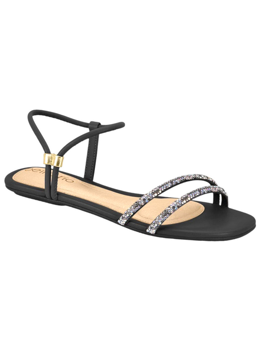 Beira Rio Ladies Comfort Shiny-Strapped Sandals
