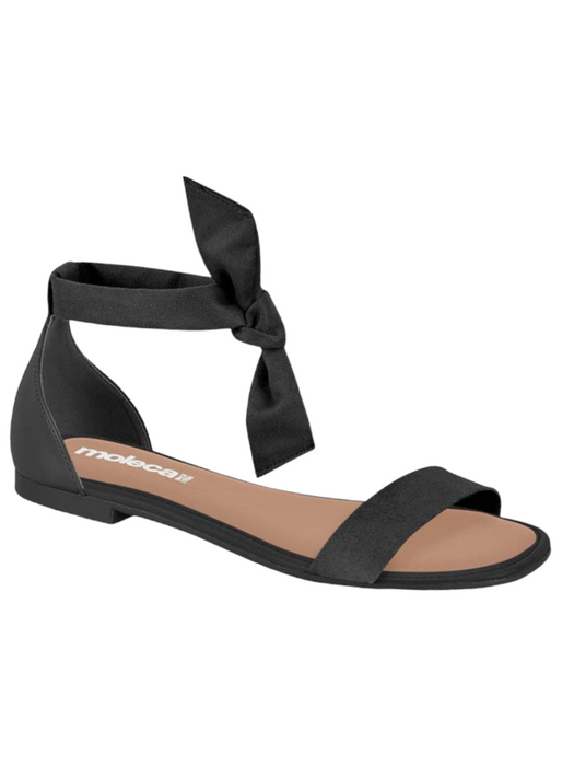 Moleca Ladies Comfort Ankle-Bow-Strap Closed-Heel Sandals