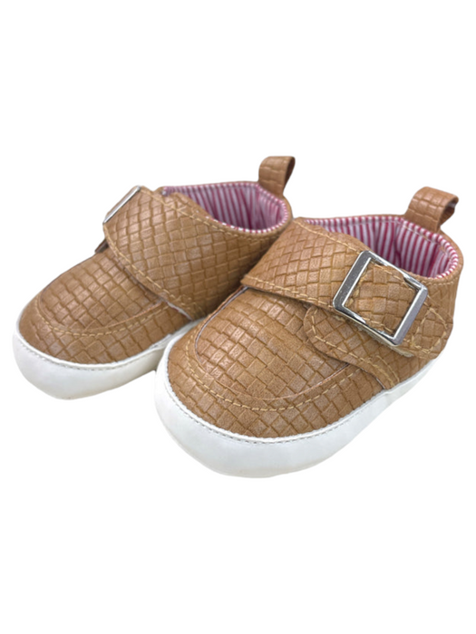 Baby Boys Textured-Pattern Strap Shoes