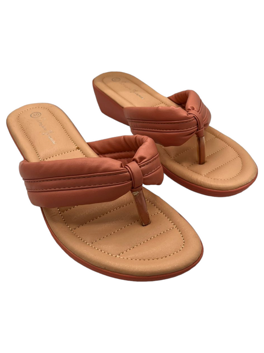 Rossa Siena Ladies Stitched-Sole Puffy-Strap Slippers (40/9)