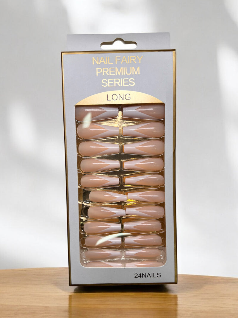Nail Fairy Premium Series Long Press-On Nails - 24 Piece Set