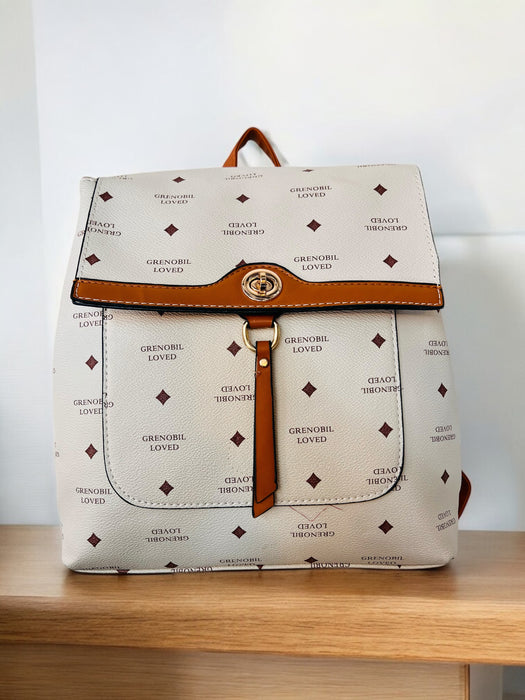 Grenobil Loved Chic Backpack with Gold Accent