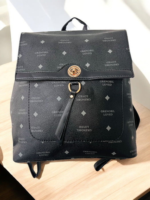 Grenobil Loved Chic Backpack with Gold Accent