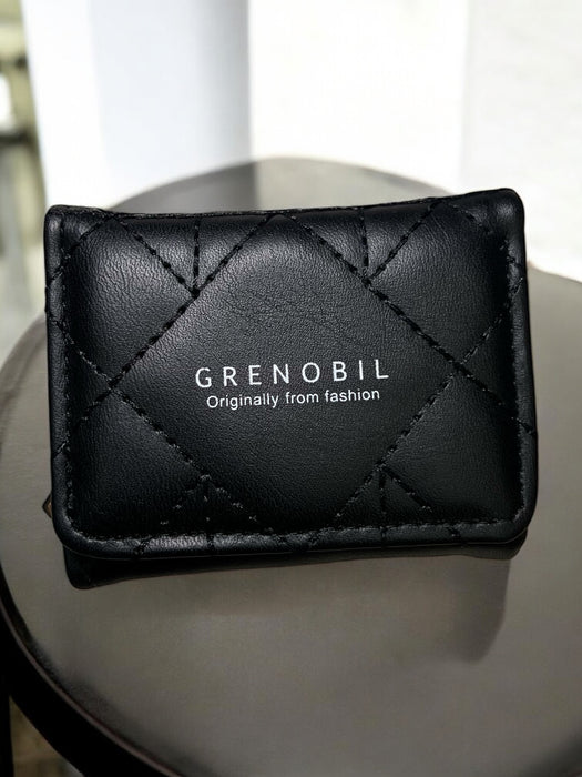 Grenobil Quilted Cognac Zip Wallet D-3552