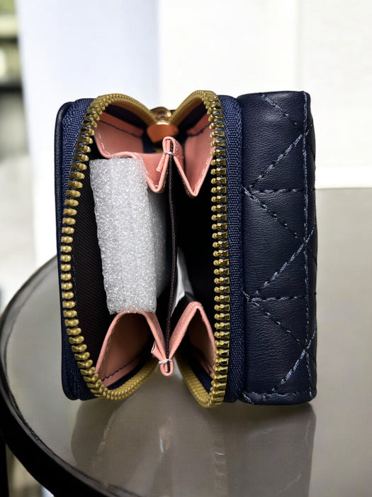 Grenobil Quilted Cognac Zip Wallet D-3552