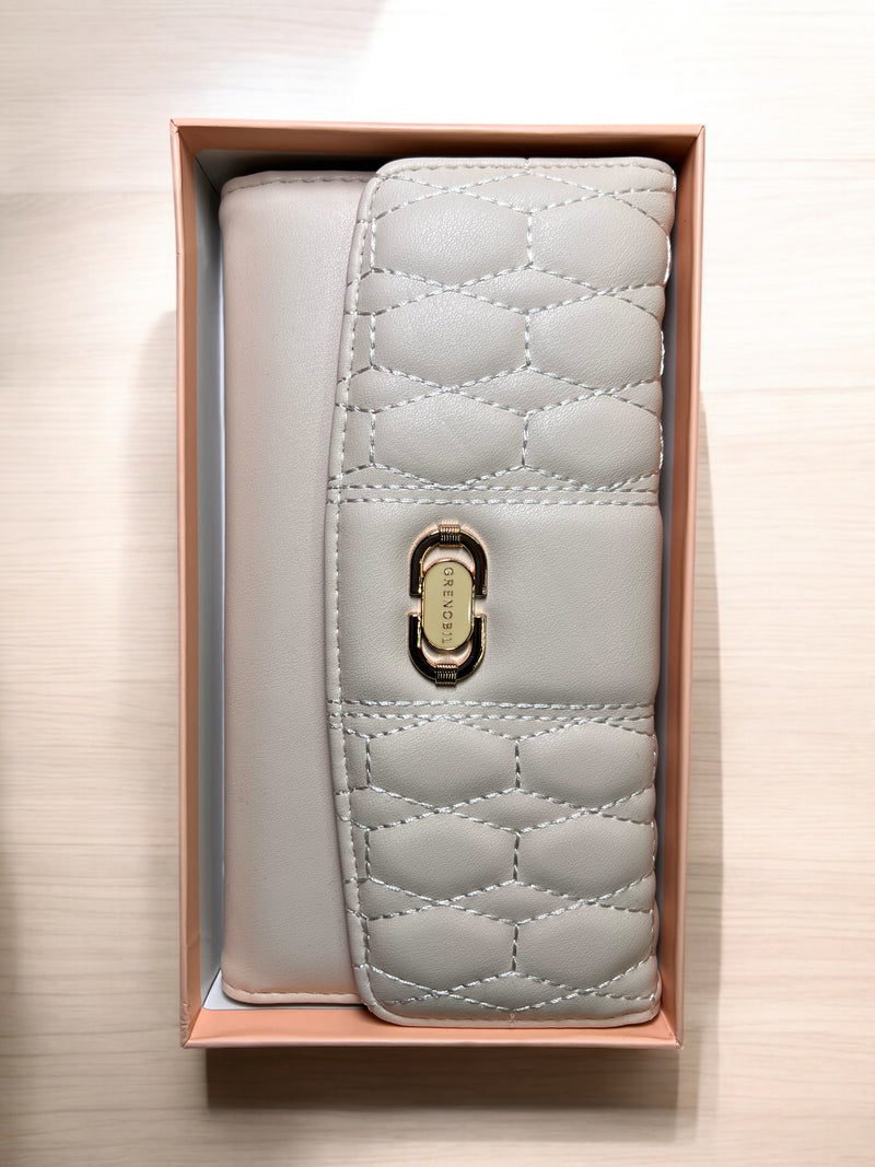 Grenobil Hexagon Quilted Wallet D-9194#