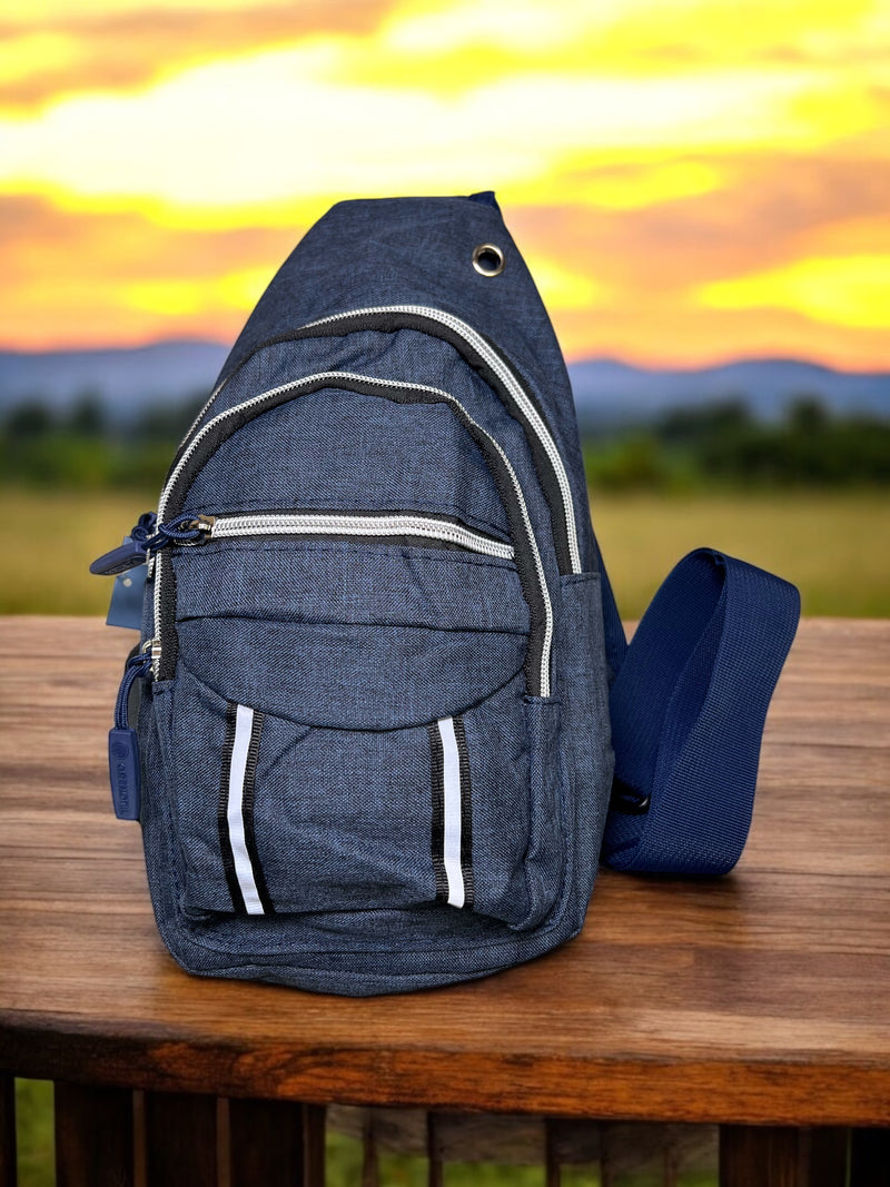 Grenobil Charcoal Grey Crossbody Sling Bag F00168