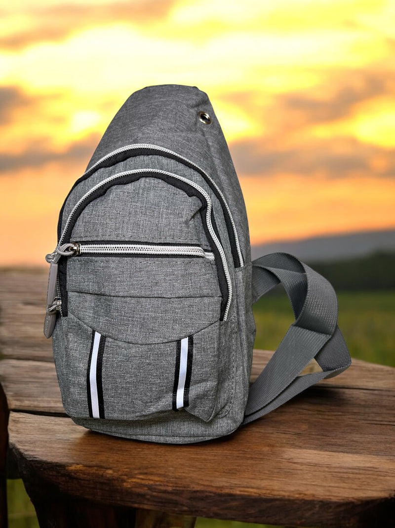 Grenobil Charcoal Grey Crossbody Sling Bag F00168