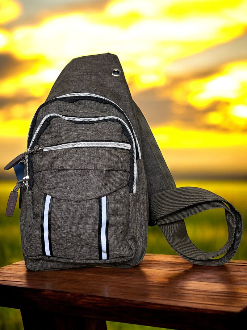 Grenobil Charcoal Grey Crossbody Sling Bag F00168