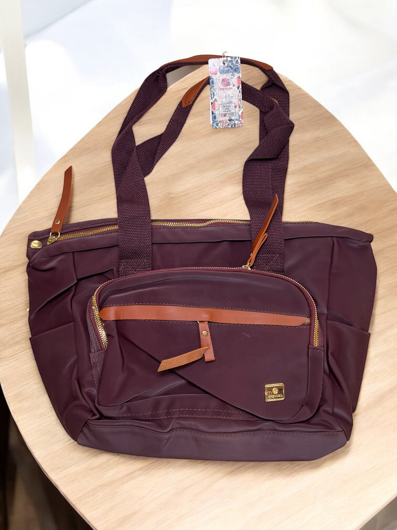 Casual Tote Bag with Front Pocket and Canvas Handles B-0233/B-0232