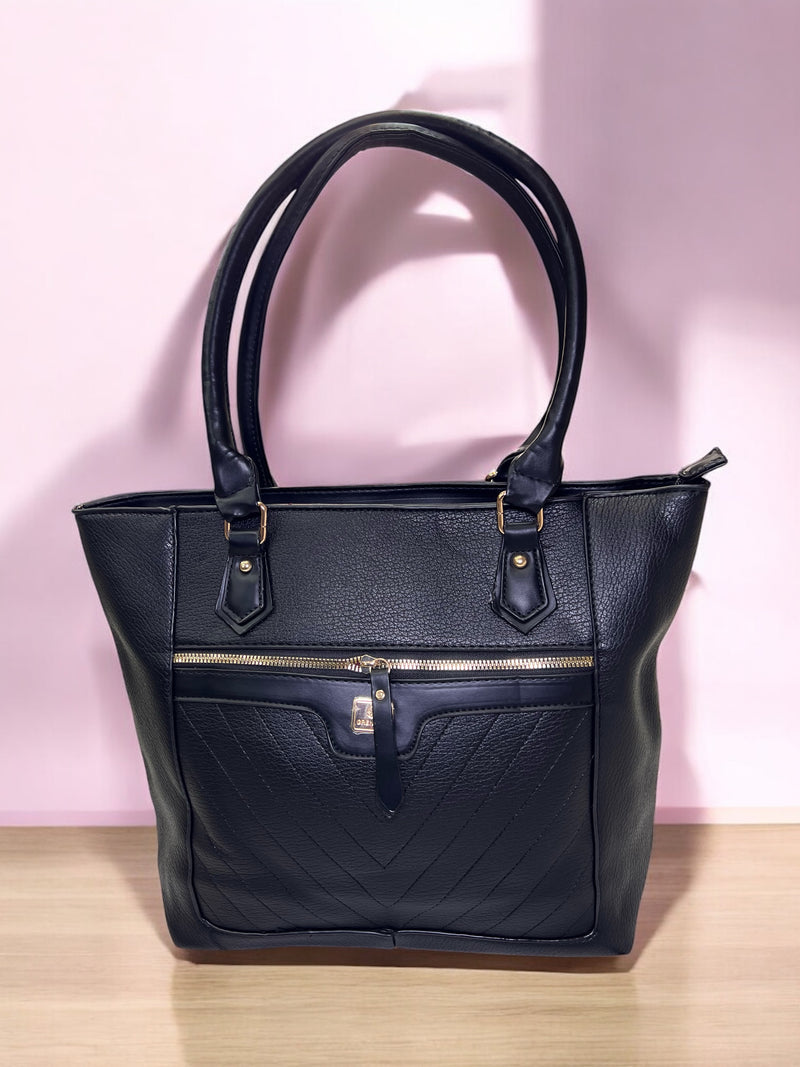 Blush Chevron Tote – Everyday Handbag B7763