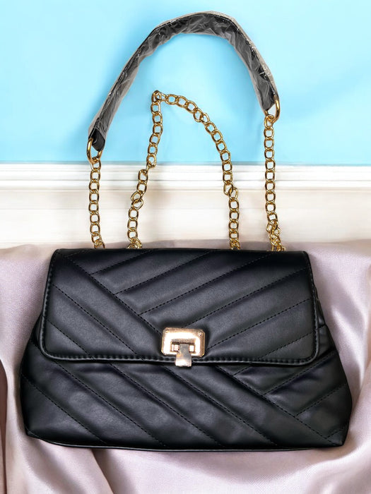 Grenobil Quilted Charm Shoulder Bag