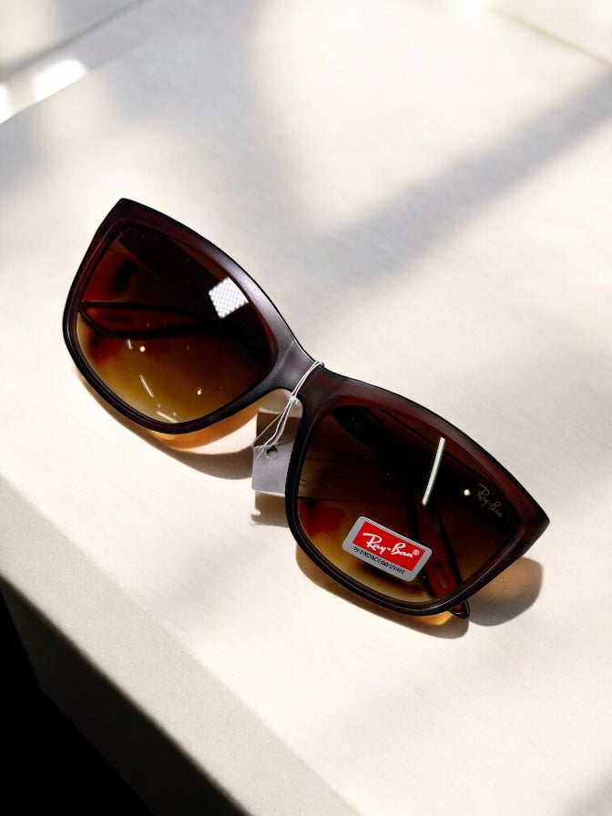 Retro Glare Oversized Cat-Eye Sunglasses 82827