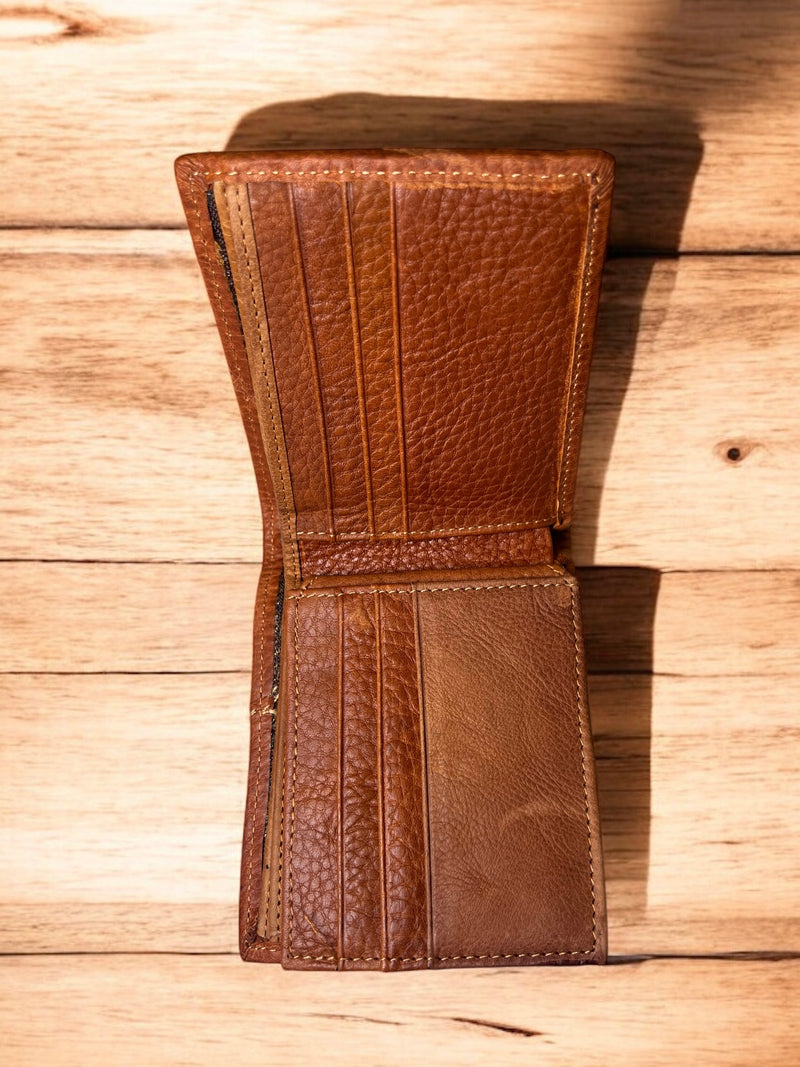 Designer Leather Wallet – Classic Brown & Midnight Black