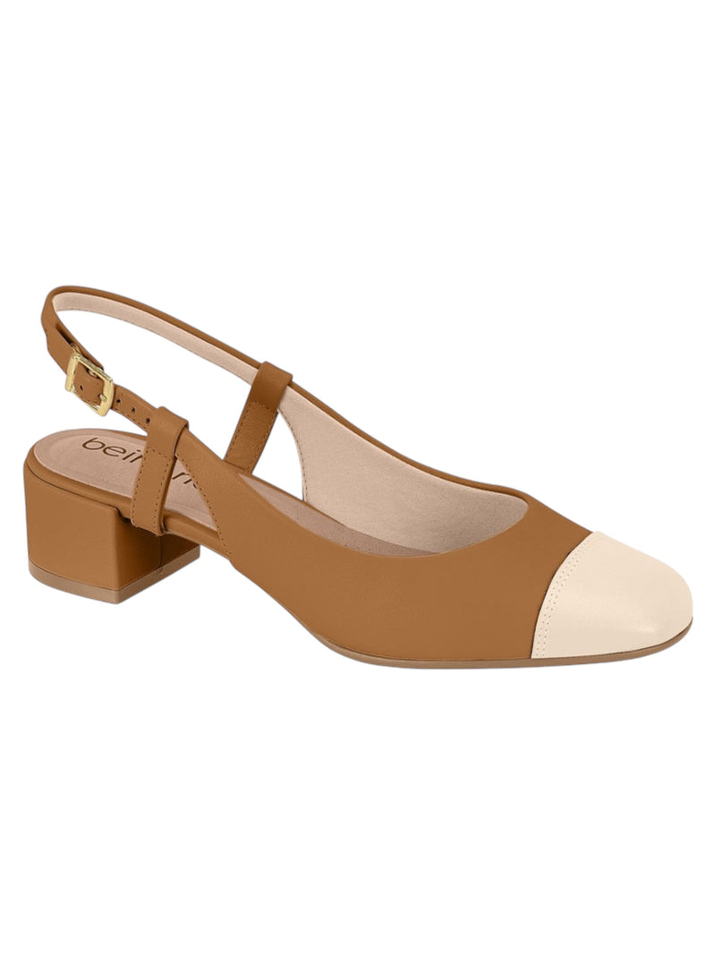 Beira Rio Two-Tone Slingback Block Heel 4301.111
