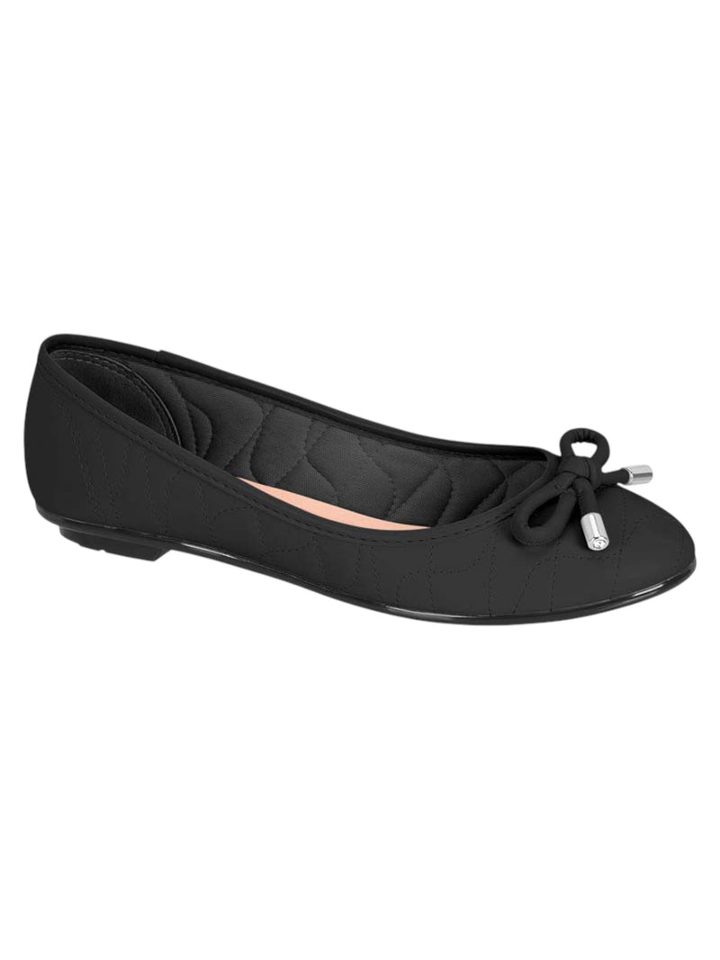 Moleca Soft Comfort Quilted Bow Flat – Matte Black 5027.1482