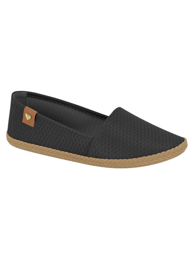 Moleca Everyday Espadrille – Black & Tan Comfort Flat 5287.210