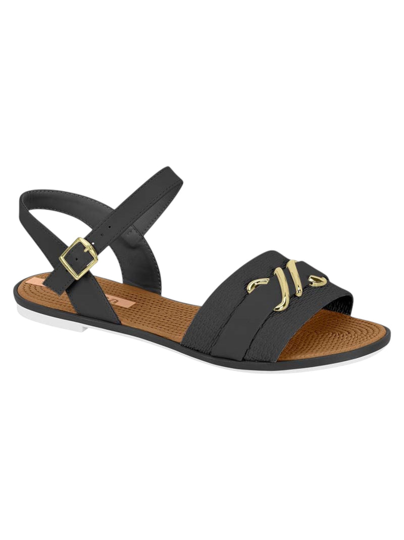 Moleca Comfort Gold-Link Buckled Sandal 5297.473