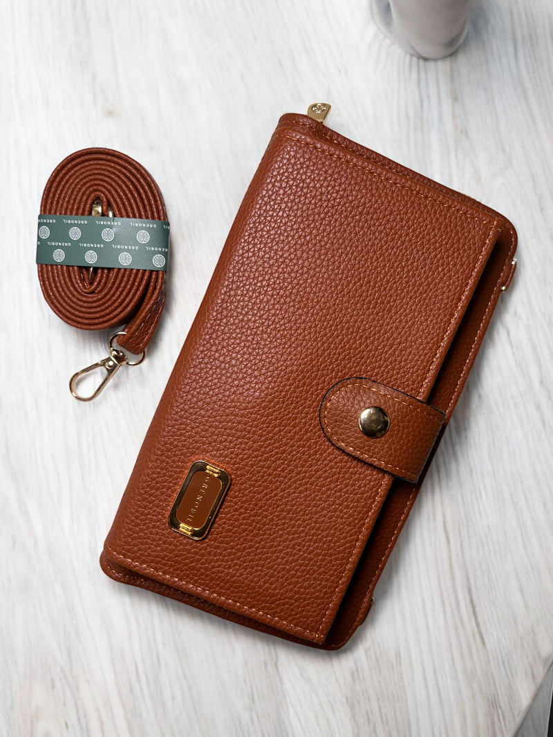 Grenobil Luxe Crossbody Wallet With Transparent Phone Holder D-3856