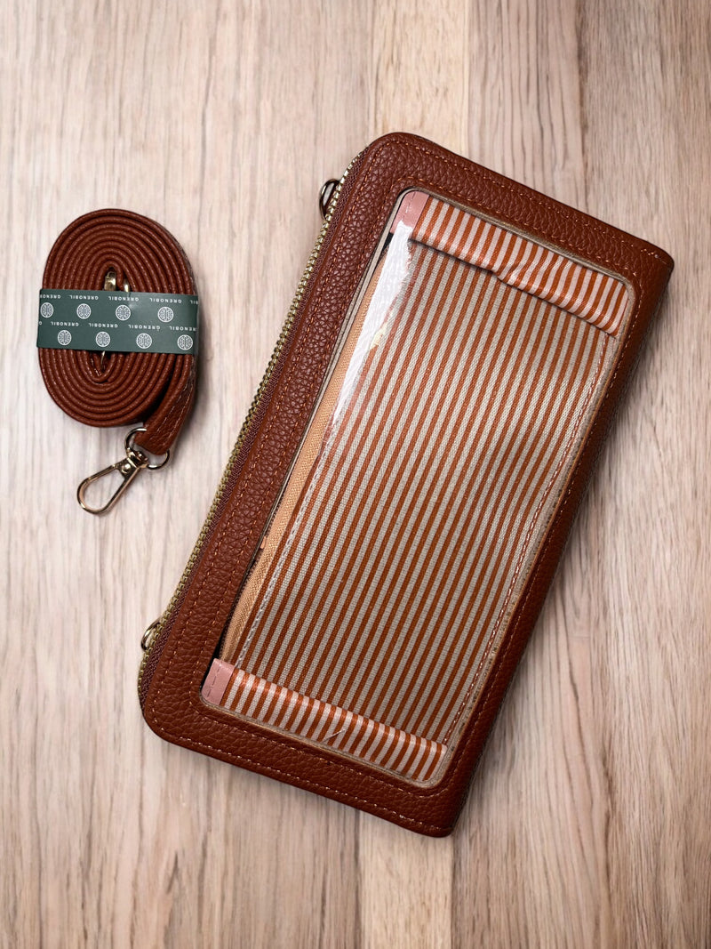 Grenobil Luxe Crossbody Wallet With Transparent Phone Holder D-3856
