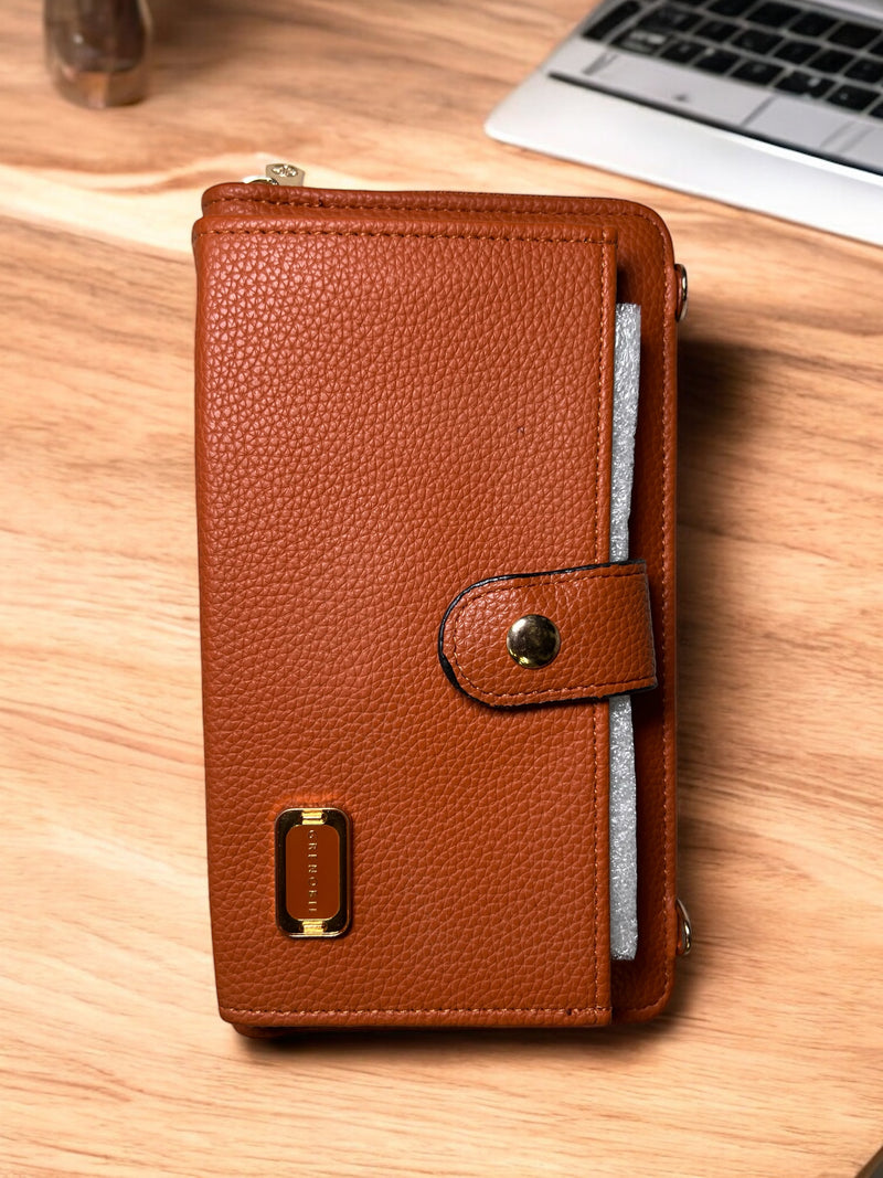 Grenobil Luxe Crossbody Wallet With Transparent Phone Holder D-3856