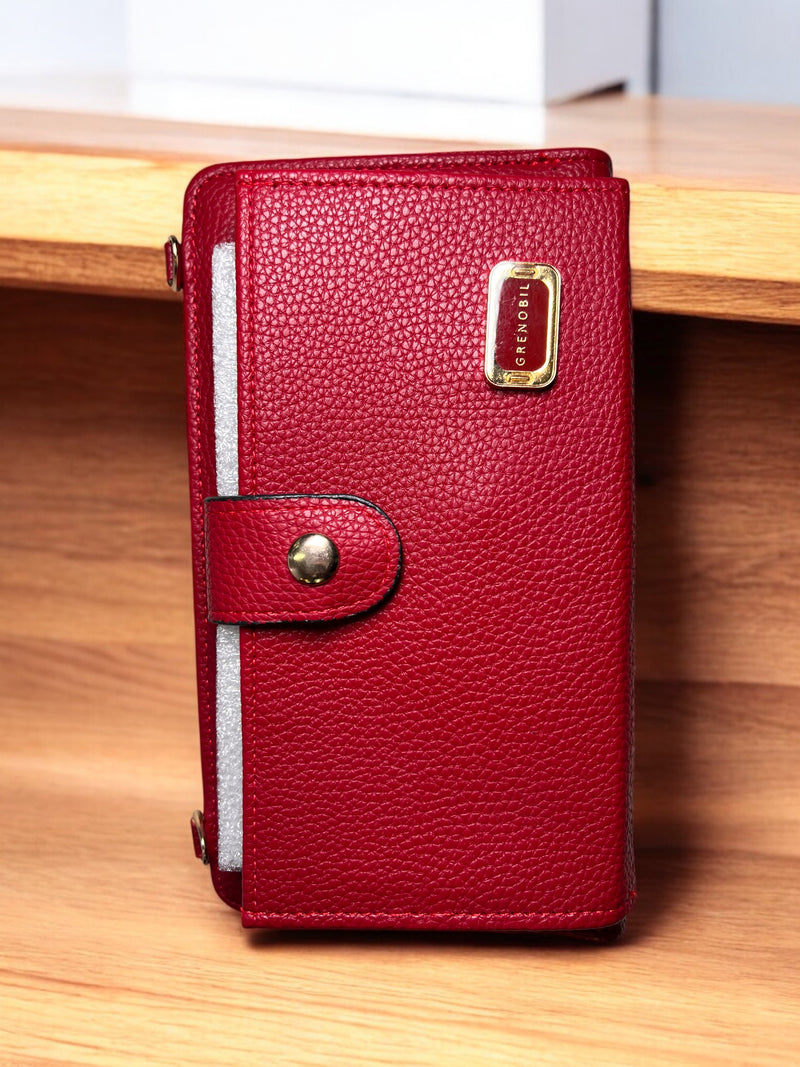 Grenobil Luxe Crossbody Wallet With Transparent Phone Holder D-3856