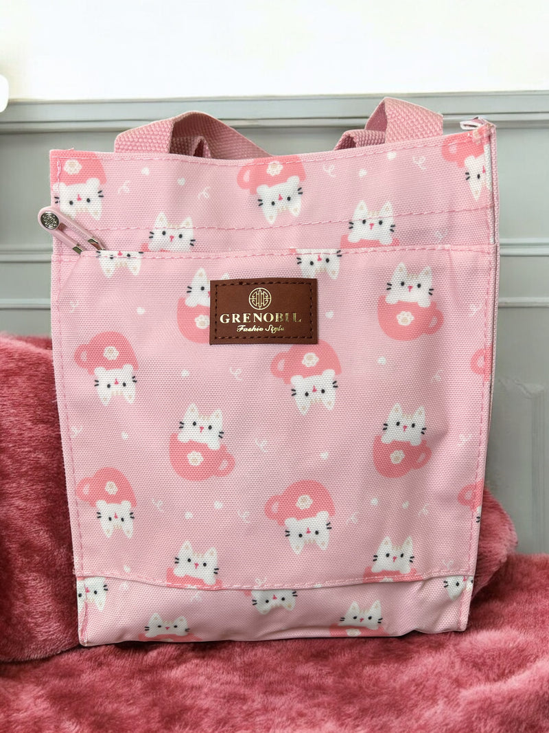 Grenobil Rocket Cats Mini Tote Lunch Bag B-0417/B-0419