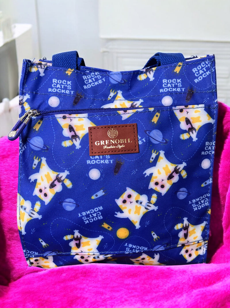 Grenobil Rocket Cats Mini Tote Lunch Bag B-0417/B-0419