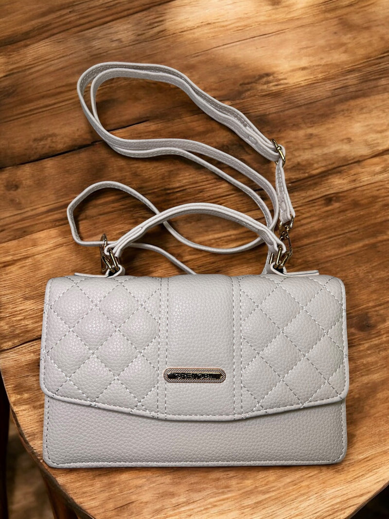 Grenobil “Ivory Luxe” 3-in-1 Quilted Handbag Set D9253