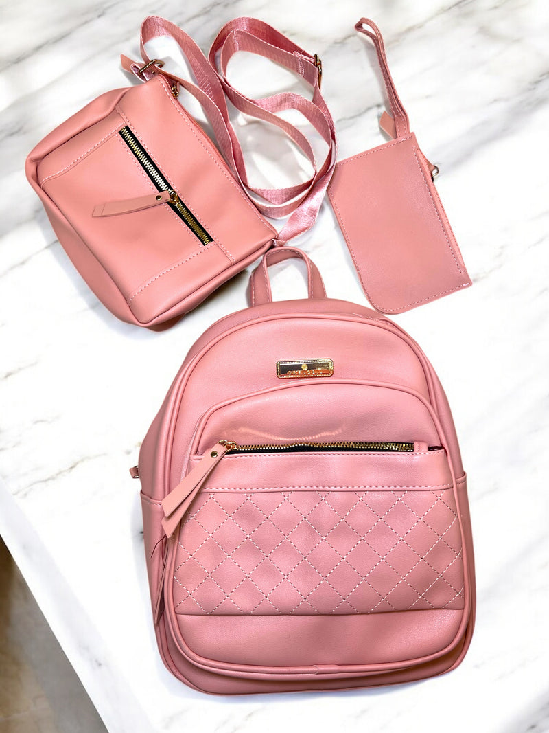Deborah Luxe Blush Trio Bag Set A0828