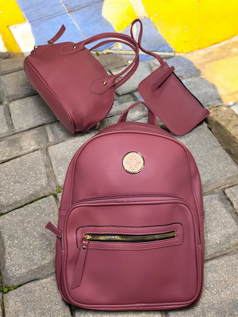 Grenobil Blush Bloom 3-Piece Backpack Set A-8308