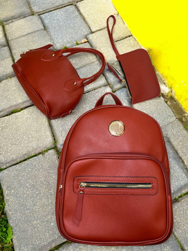 Grenobil Blush Bloom 3-Piece Backpack Set A-8308