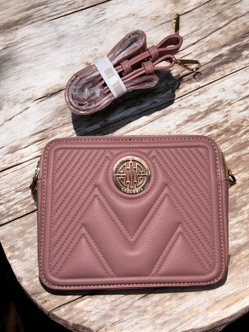 Monogram Luxe Quilted Crossbody Bag B-7550