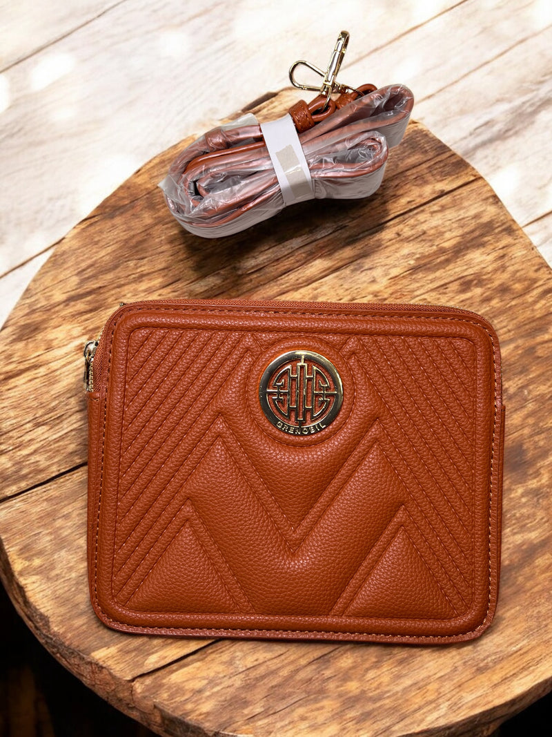 Monogram Luxe Quilted Crossbody Bag B-7550